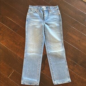 Wrangler High Rise Blue Jeans Timeless Fit